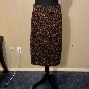 Old Navy Leopard Print Skirt, Size 22W